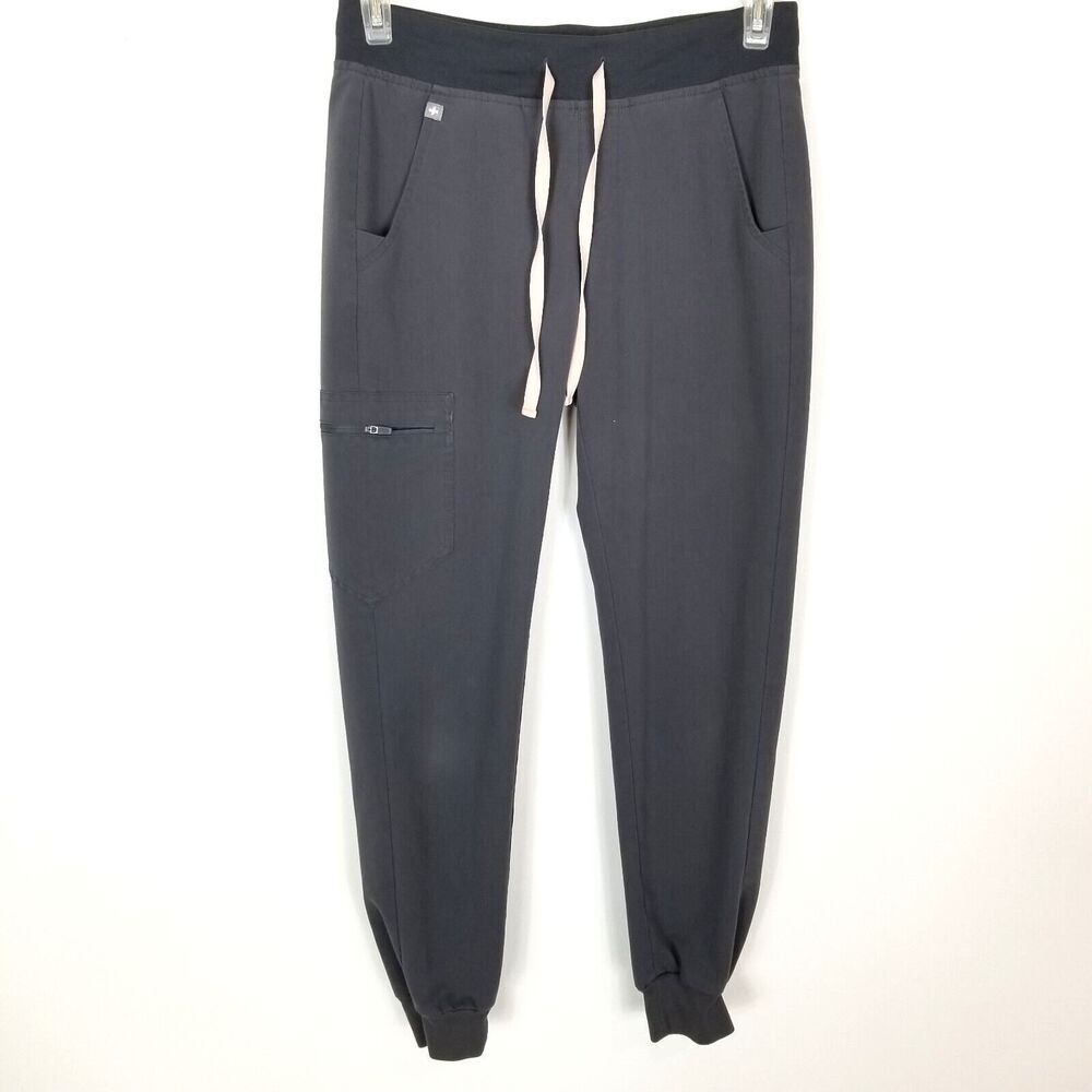 Figs Women Zamora Jogger Pants Sz S Gray Technical Medical Scrub Hospital